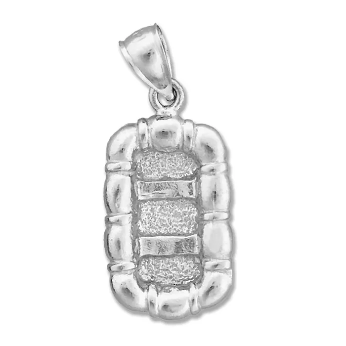 Charm Necklaces 14K Gold 3D Raft Charm Goldia