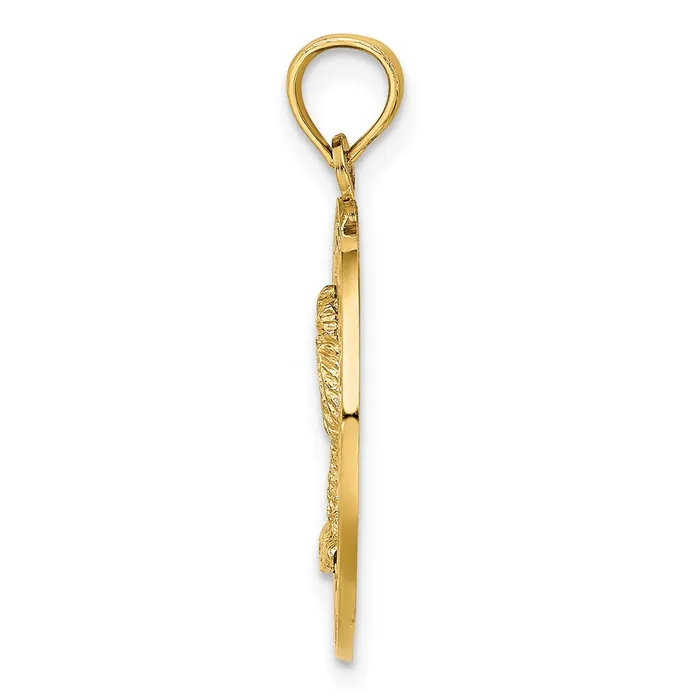 Charm Necklaces 14k Yellow Gold PAWLEYS ISLAND Palm Tree Charm Goldia