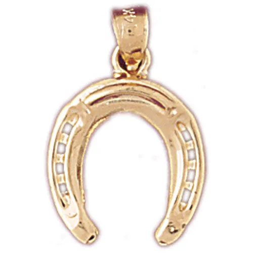 Charm Necklaces Goldia 14K Gold Horseshoe Charm