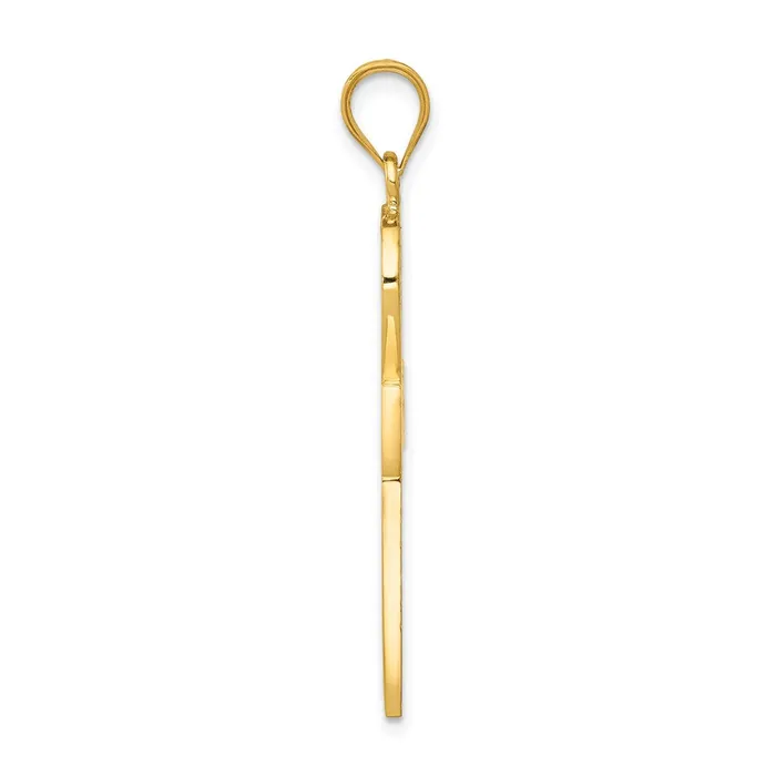 Charm Necklaces Goldia 14k Yellow Gold Ankh Cross Charm