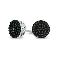 Earrings Goldia 025 CT TW Black Diamond Cluster Stud Earrings in Sterling Silver Earrings Goldia 025 CT TW Black Diamond Cluster Stud Earrings in Sterling Silver