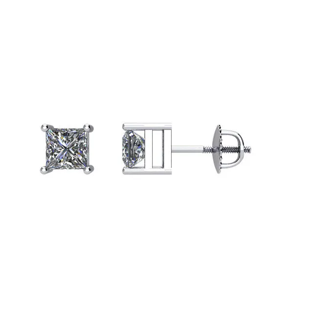 Earrings Goldia 12 CTW Diamond Threaded Post Stud Earrings in 14kt White Gold Earrings Goldia 12 CTW Diamond Threaded Post Stud Earrings in 14kt White Gold