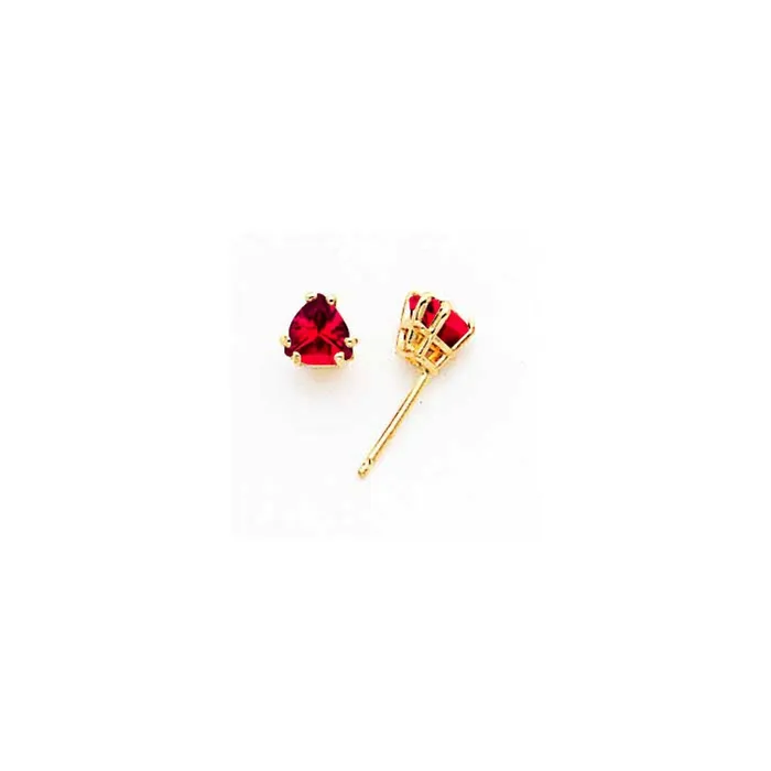 Earrings Goldia 14k Yellow Gold 5mm Ruby earring