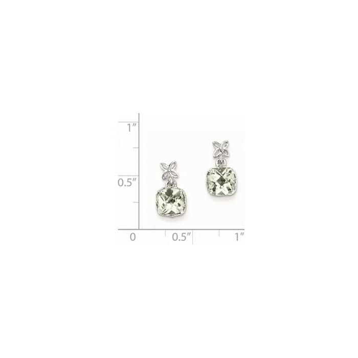 Earrings Goldia Sterling Silver Green Quartz Earrings