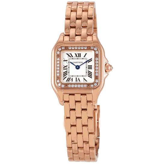 Earrings JMS always Original Cartier Panthere de Cartier Silver Dial 18kt Rose Gold Ladies Watch WJPN0008