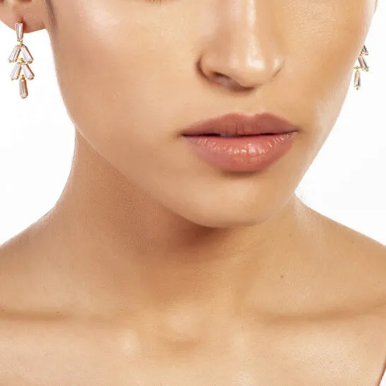 Earrings JMS always Original Elegant Confetti Womens 18K Yellow Gold Plated CZ Simulated Baguette Diamond Dangle Earrings Earrings JMS always Original Elegant Confetti Womens 18K Yellow Gold Plated CZ Simulated Baguette Diamond Dangle Earrings