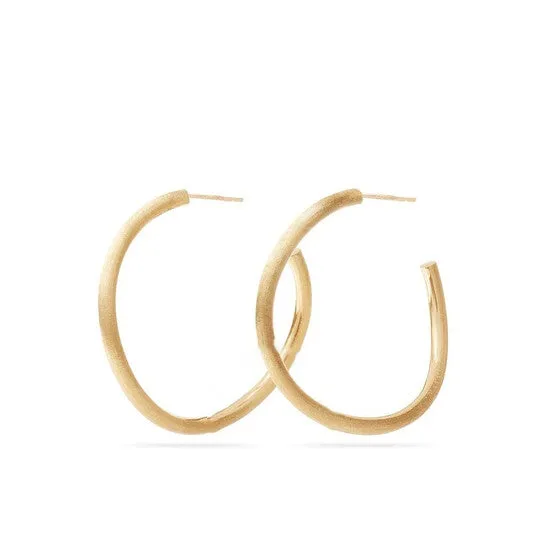 Earrings JMS always Original Marco Bicego Jaipur Collection Gold Medium Hoop Earrings OB989 Y 02 Earrings JMS always Original Marco Bicego Jaipur Collection Gold Medium Hoop Earrings OB989 Y 02