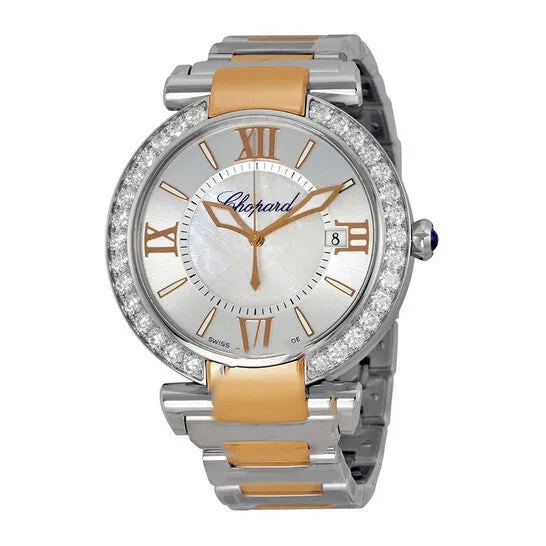 Earrings Original Chopard Imperiale Silver Dial Steel and Rose Gold Automatic Unisex Watch 3885316004 JMS always