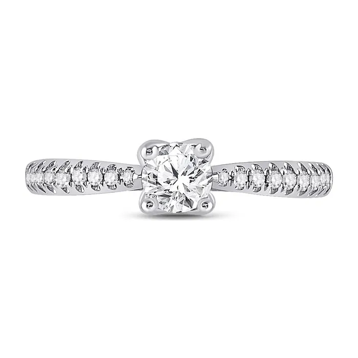 gndatlanta 14k White Gold Round Diamond Solitaire Bridal Engagement Ring 34 Cttw Certified Rings gndatlanta 14k White Gold Round Diamond Solitaire Bridal Engagement Ring 34 Cttw Certified Rings