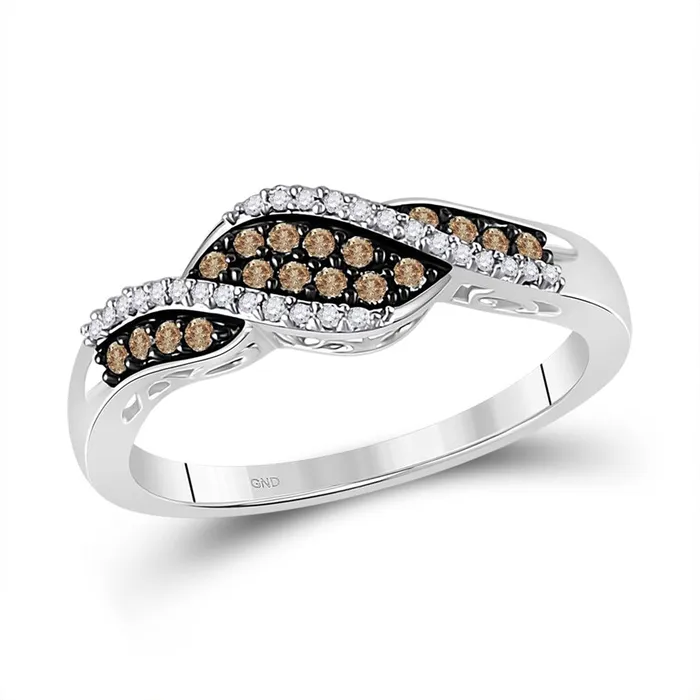 gndatlanta Rings 15CTDiamond NATURAL BROWN GIFT RING