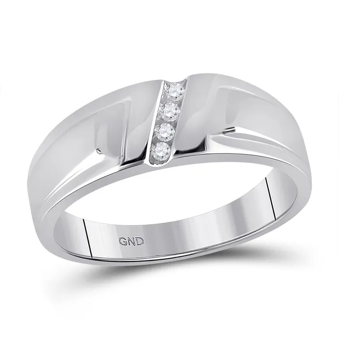 gndatlanta Rings 14k White Gold Round Diamond Band Ring 120 Cttw