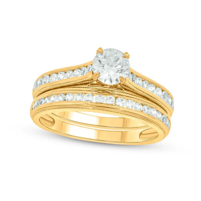 Goldia 10 CT TW Natural Diamond Antique VintageStyle Bridal Engagement Ring Set in Solid 14K Gold II2 Rings Goldia 10 CT TW Natural Diamond Antique VintageStyle Bridal Engagement Ring Set in Solid 14K Gold II2 Rings