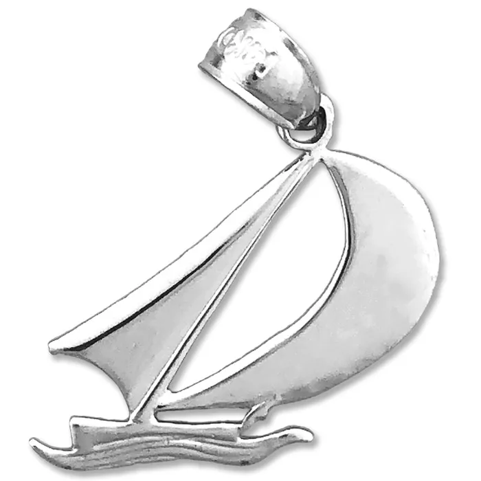 Goldia 14K Gold Sailboat Mini Charm Charm Necklaces