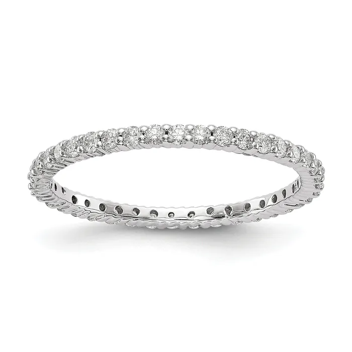 Goldia 14k White Gold 12 Ct Lab Grown Diamond VSSI G Shared Prong Eternity Band Ring Rings Goldia 14k White Gold 12 Ct Lab Grown Diamond VSSI G Shared Prong Eternity Band Ring Rings