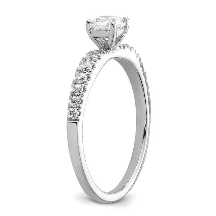 Goldia 14K White Gold Lab Grown VSSI FGH Diamond Two Promises Engagement Ring Rings