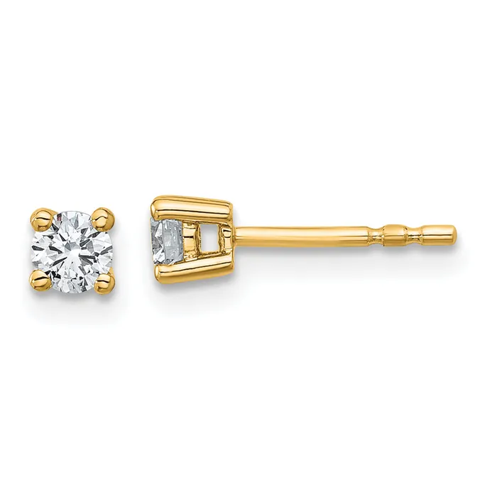 Goldia 14k Yellow Gold 13 ctw Certified Lab Grown Diamond VSSI G Round 4 Prong Heavy Wt Stud Earrings Earrings Goldia 14k Yellow Gold 13 ctw Certified Lab Grown Diamond VSSI G Round 4 Prong Heavy Wt Stud Earrings Earrings