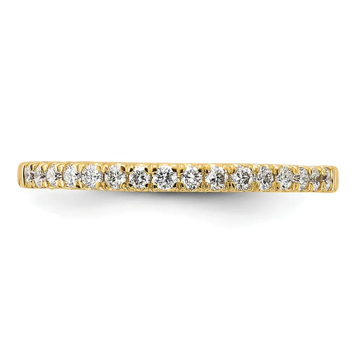 Goldia 14k Yellow Gold 14 Ct Lab Grown Diamond VSSI G Wedding Band Ring Rings