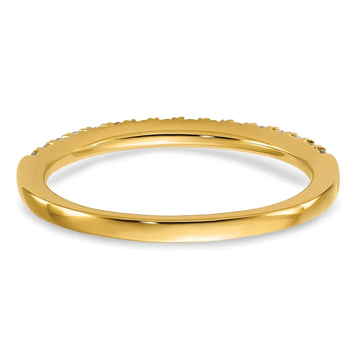 Goldia 14k Yellow Gold 14 Ct Lab Grown Diamond VSSI G Wedding Band Ring Rings