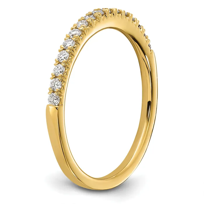 Goldia 14k Yellow Gold 14 Ct Lab Grown Diamond VSSI G Wedding Band Ring Rings
