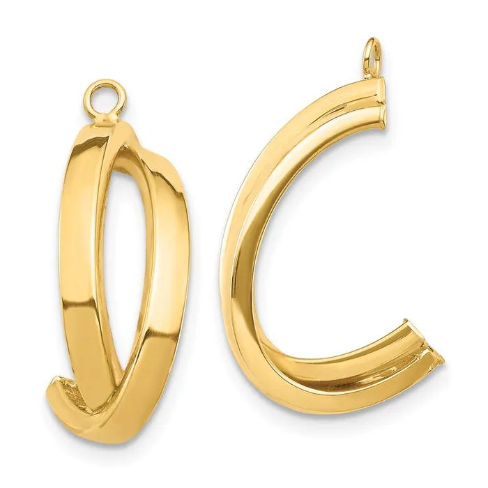 Goldia 14k Yellow Gold Dangle Earring Jacket Earrings