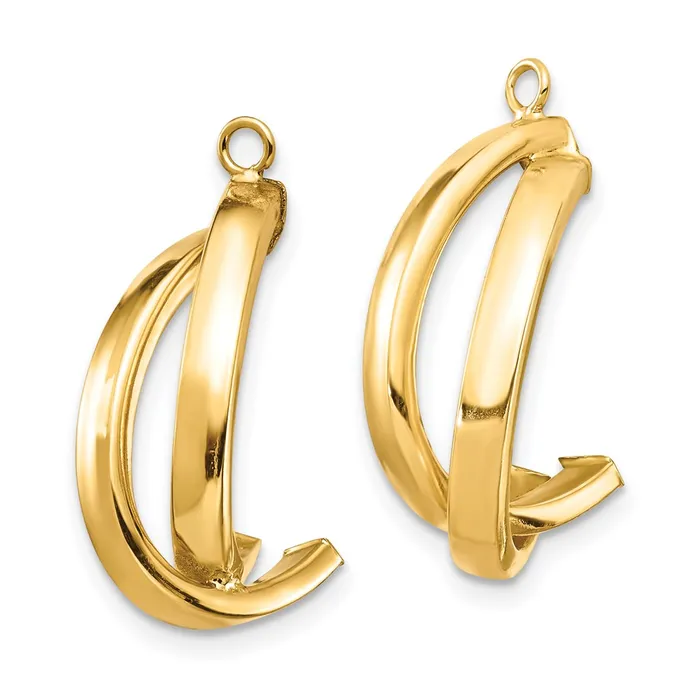 Goldia 14k Yellow Gold Dangle Earring Jacket Earrings