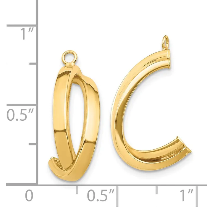 Goldia 14k Yellow Gold Dangle Earring Jacket Earrings