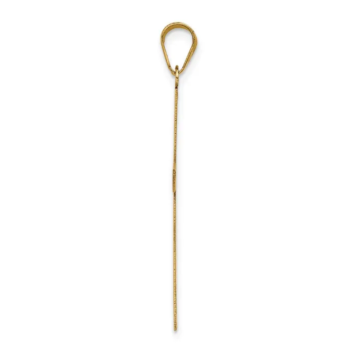 Goldia 14k Yellow Gold Engravable Cross Charm Charm Necklaces