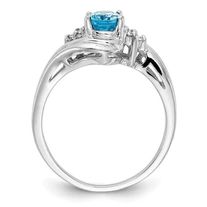 goldiaca Rings 14k White Gold 7x5mm Oval Blue Topaz Checker VS Real Diamond ring goldiaca Rings 14k White Gold 7x5mm Oval Blue Topaz Checker VS Real Diamond ring