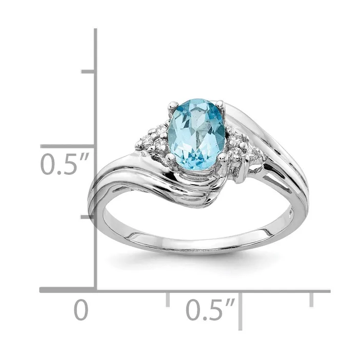 goldiaca Rings 14k White Gold 7x5mm Oval Blue Topaz Checker VS Real Diamond ring goldiaca Rings 14k White Gold 7x5mm Oval Blue Topaz Checker VS Real Diamond ring