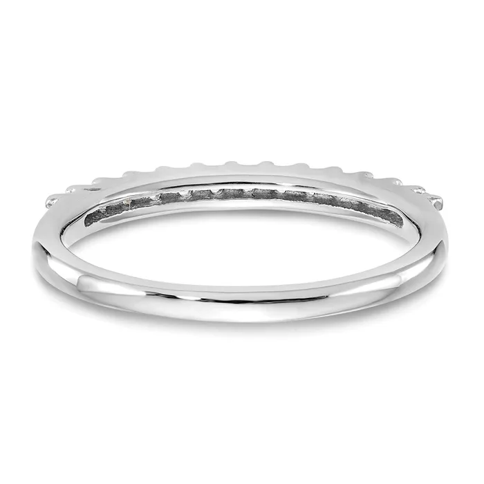 goldiaca Rings 14K White Gold Real Diamond Band