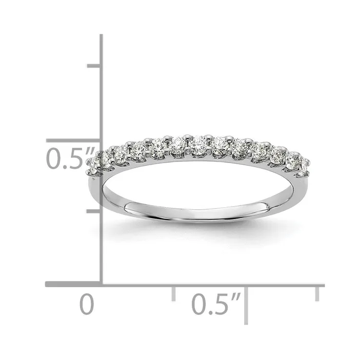 goldiaca Rings 14K White Gold Real Diamond Band