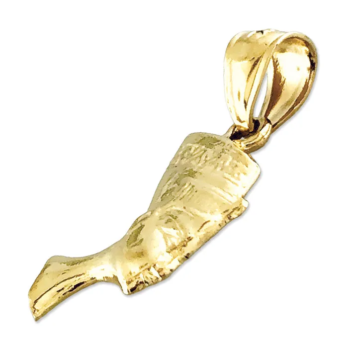 Goldia Charm Necklaces 14K Gold Queen Nefertiti Of Egypt Charm