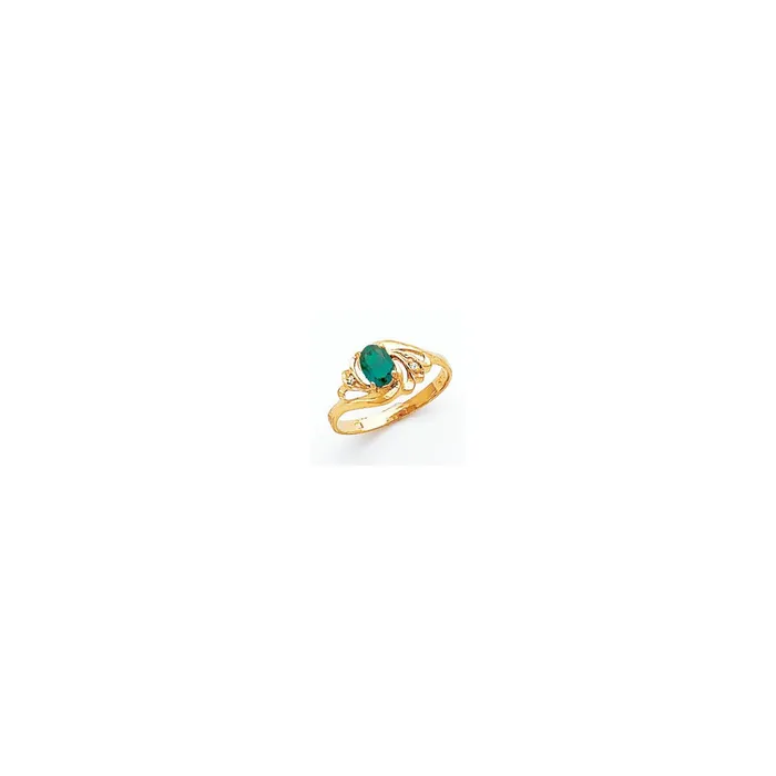 Goldiacom 14K Yellow Gold 6x4mm Oval Mount St Helens VS Real Diamond ring Rings Goldiacom 14K Yellow Gold 6x4mm Oval Mount St Helens VS Real Diamond ring Rings