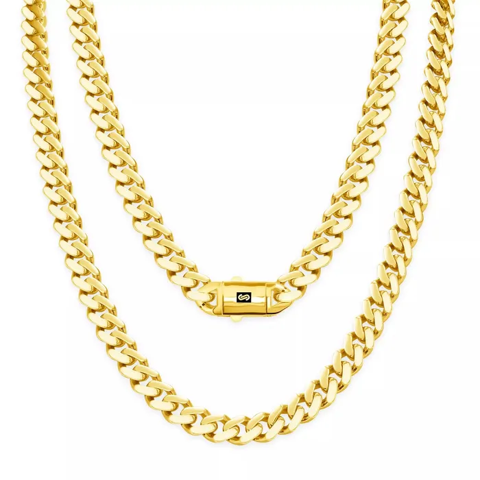 Goldiacom Necklaces 10k Yellow Gold Royal Monaco Miami Cuban Link 75mm Chain Pendant Necklace 22 Goldiacom Necklaces 10k Yellow Gold Royal Monaco Miami Cuban Link 75mm Chain Pendant Necklace 22