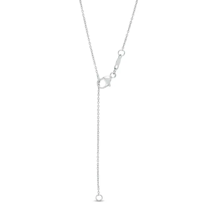 Goldia Necklaces 05 CT TW MultiShaped Natural Diamond BezelSet Station Necklace in 10K White Gold Goldia Necklaces 05 CT TW MultiShaped Natural Diamond BezelSet Station Necklace in 10K White Gold