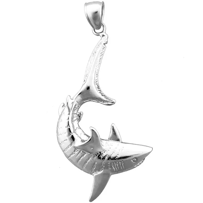 Goldia Necklaces 14K Gold Tiger Shark Pendant