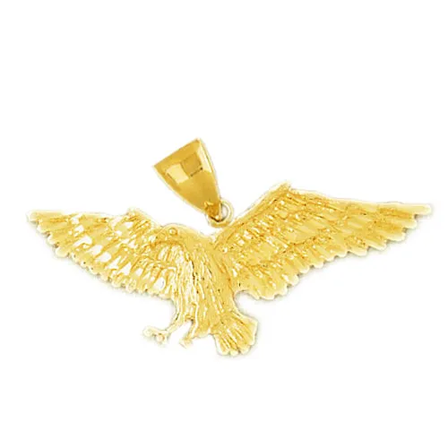 Goldia PreStyled Sets 14K Gold 45MM Eagle Pendant