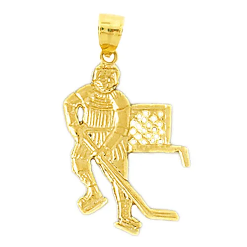 Goldia PreStyled Sets 14K Gold Hockey Pendant