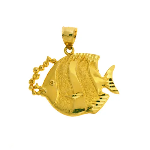 Goldia PreStyled Sets 14K Gold Jumbo Angelfish Pendant