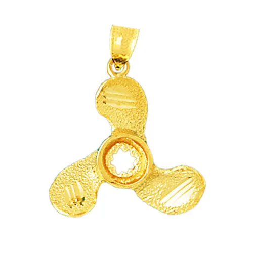 Goldia PreStyled Sets 14K Gold Propeller Pendant