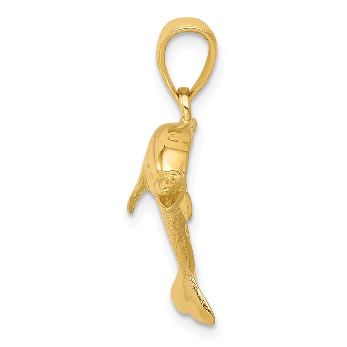 Goldia PreStyled Sets 14k Yellow Gold Jumping Dolphin Pendant