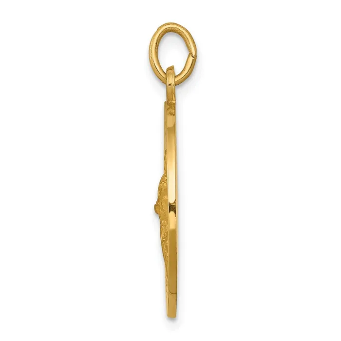 Goldia PreStyled Sets 14k Yellow Gold Saint Gerard Medal Pendant