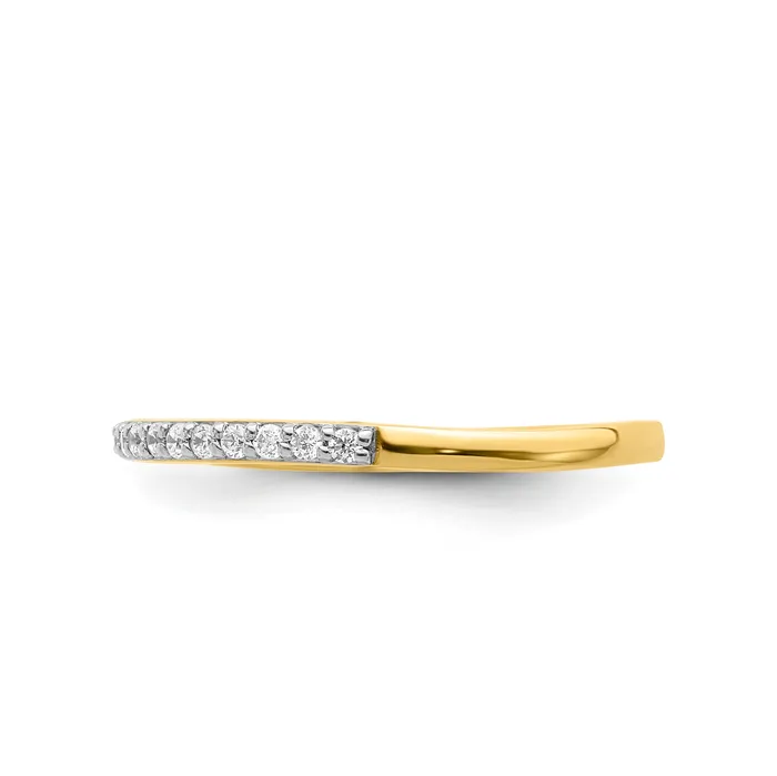 Goldia Rings 016ct CZ Solid Real 14k Polished Matching Wedding Wedding Band Ring