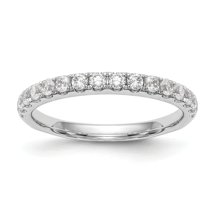 Goldia Rings 056ct CZ Solid Real 14k White Gold Wedding Wedding Band Ring Goldia Rings 056ct CZ Solid Real 14k White Gold Wedding Wedding Band Ring
