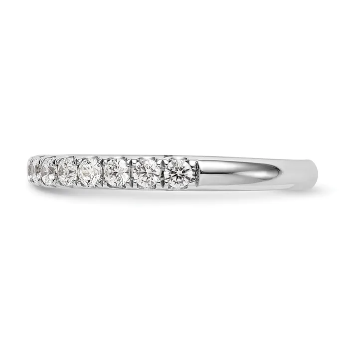 Goldia Rings 056ct CZ Solid Real 14k White Gold Wedding Wedding Band Ring