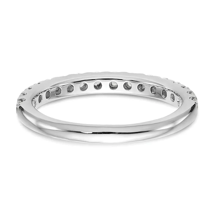 Goldia Rings 056ct CZ Solid Real 14k White Gold Wedding Wedding Band Ring
