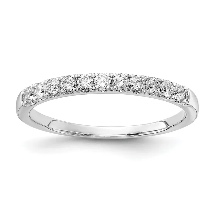 Goldia Rings 14k White Gold 13 Ct Lab Grown Diamond VSSI G Wedding Band Ring Goldia Rings 14k White Gold 13 Ct Lab Grown Diamond VSSI G Wedding Band Ring