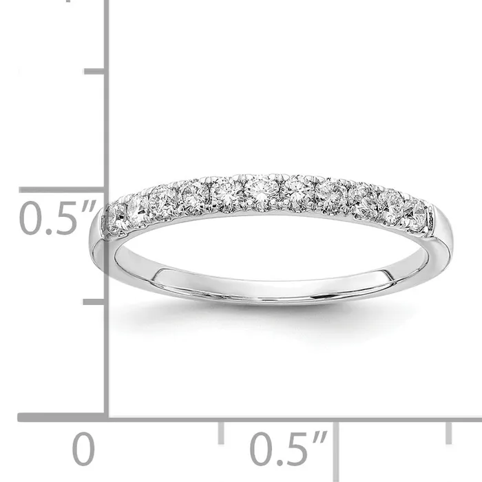 Goldia Rings 14k White Gold 13 Ct Lab Grown Diamond VSSI G Wedding Band Ring