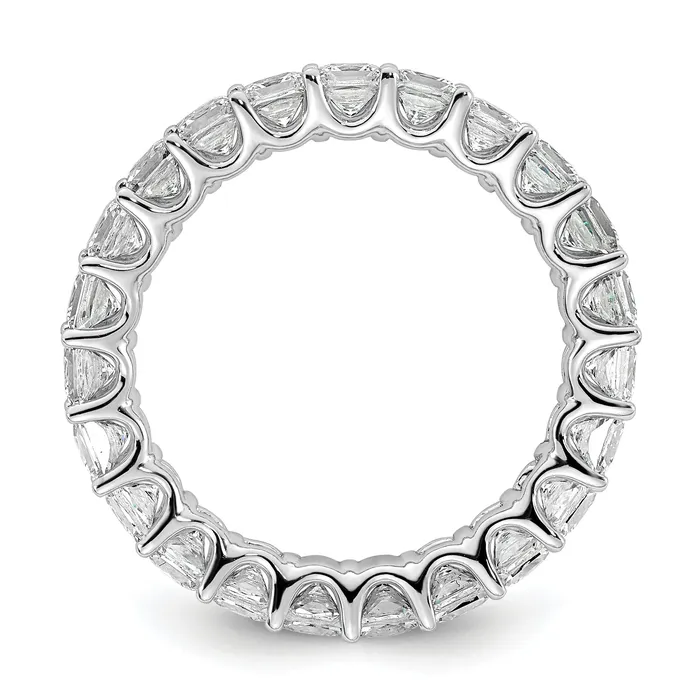 Goldia Rings 14k White Gold 14KW Princess Lab Grown Diamond VSSI G Eternity Band Ring