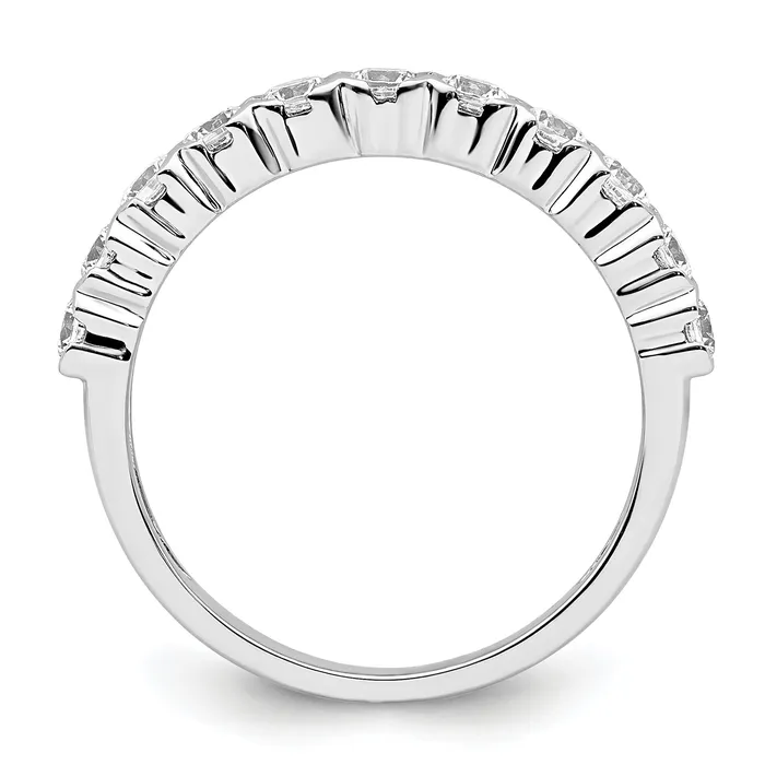 Goldia Rings 14k White Gold 34 Ct Lab Grown Diamond VSSI G Eleven Stone Fashion band